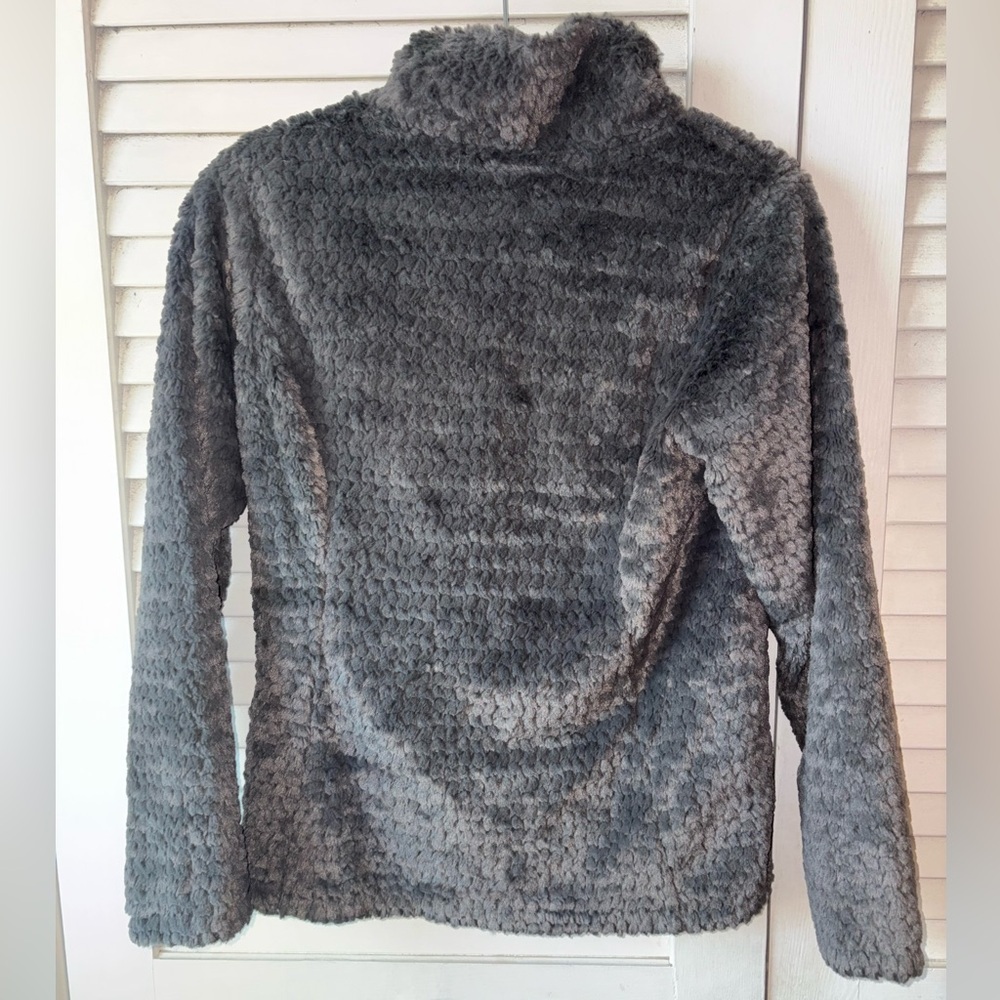 The North Face Girls Youth Large 14/16 Laurel Gray Fleece Jacket Pink Full Zip - Picture 5 of 8